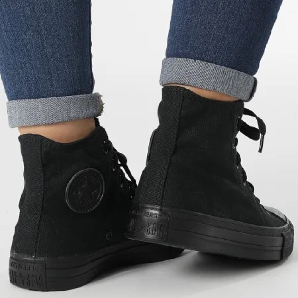 Converse Women's Chuck Taylor High Top in Black Monochrome